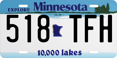 MN license plate 518TFH