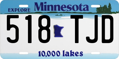 MN license plate 518TJD