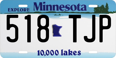 MN license plate 518TJP