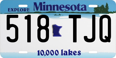 MN license plate 518TJQ