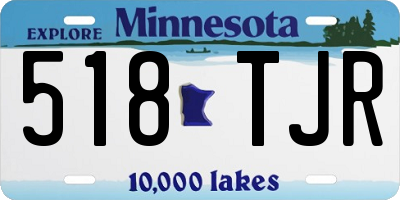 MN license plate 518TJR