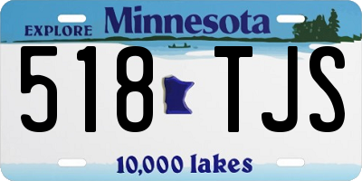 MN license plate 518TJS