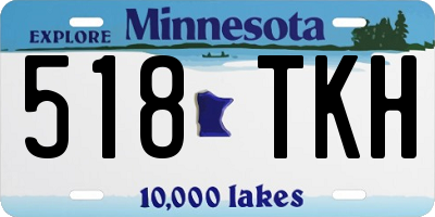 MN license plate 518TKH