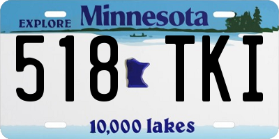 MN license plate 518TKI