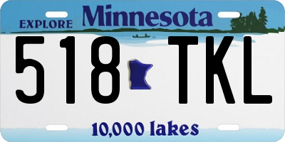 MN license plate 518TKL