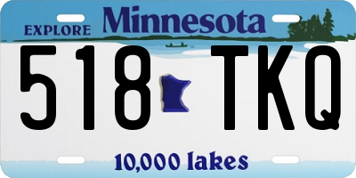 MN license plate 518TKQ