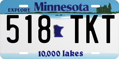 MN license plate 518TKT