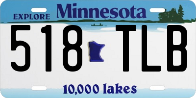 MN license plate 518TLB
