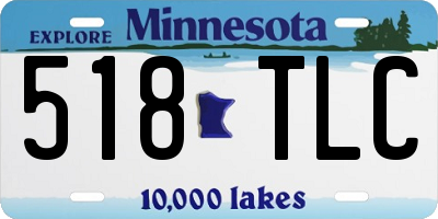 MN license plate 518TLC
