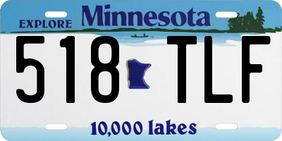 MN license plate 518TLF