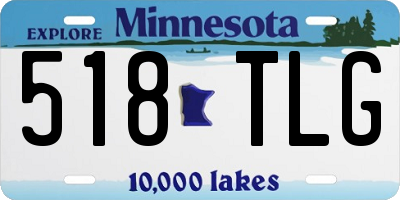 MN license plate 518TLG
