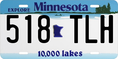 MN license plate 518TLH