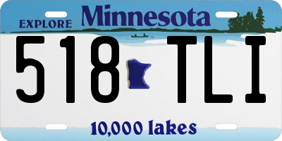 MN license plate 518TLI