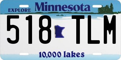 MN license plate 518TLM