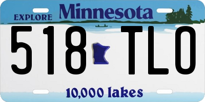 MN license plate 518TLO