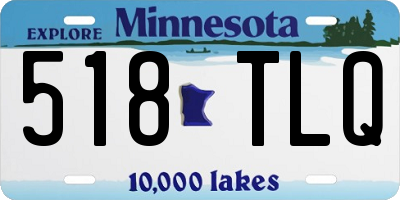 MN license plate 518TLQ