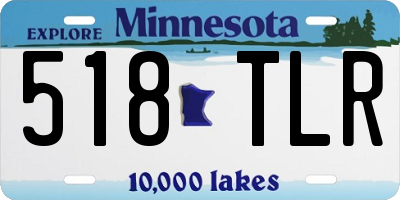 MN license plate 518TLR