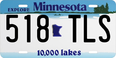 MN license plate 518TLS