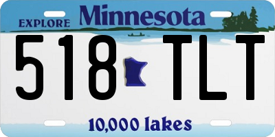 MN license plate 518TLT