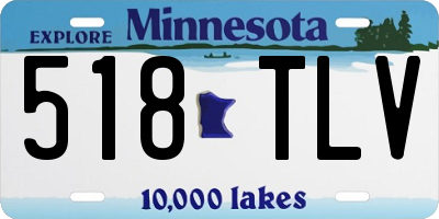 MN license plate 518TLV