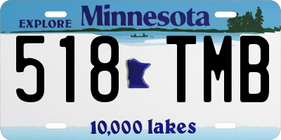 MN license plate 518TMB