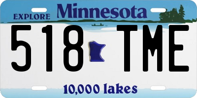MN license plate 518TME