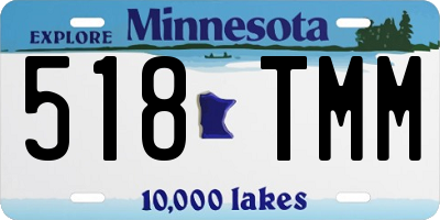 MN license plate 518TMM