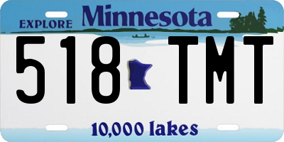 MN license plate 518TMT