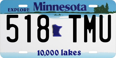 MN license plate 518TMU