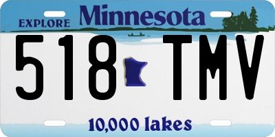 MN license plate 518TMV
