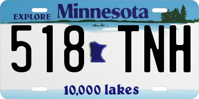 MN license plate 518TNH