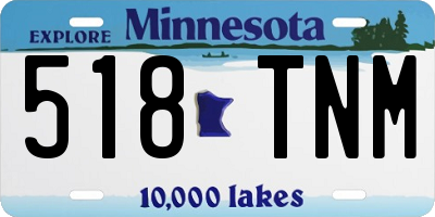 MN license plate 518TNM