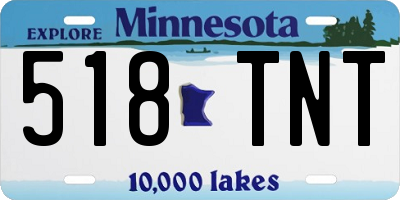 MN license plate 518TNT
