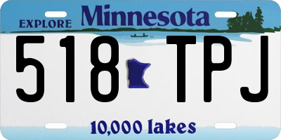 MN license plate 518TPJ