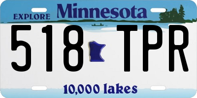 MN license plate 518TPR