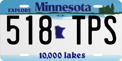 MN license plate 518TPS