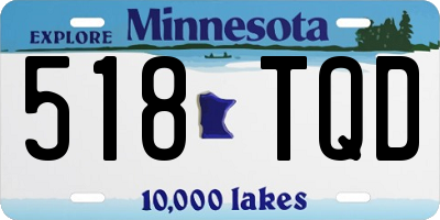 MN license plate 518TQD