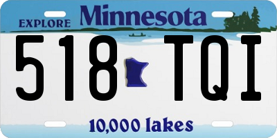 MN license plate 518TQI
