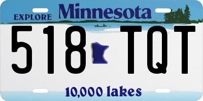 MN license plate 518TQT