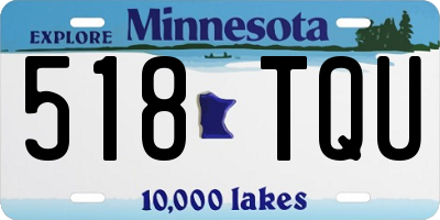 MN license plate 518TQU