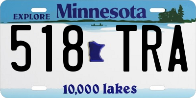 MN license plate 518TRA