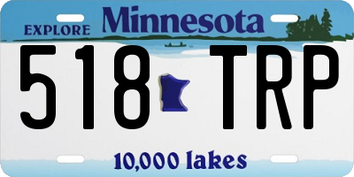 MN license plate 518TRP
