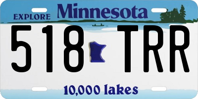 MN license plate 518TRR