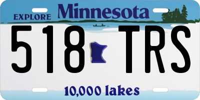 MN license plate 518TRS