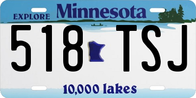 MN license plate 518TSJ