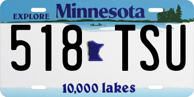 MN license plate 518TSU
