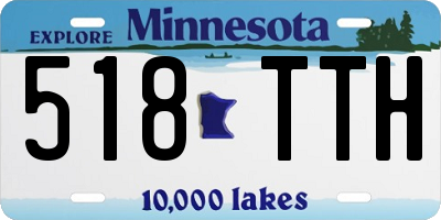 MN license plate 518TTH