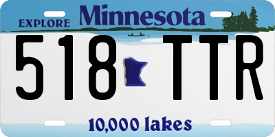 MN license plate 518TTR