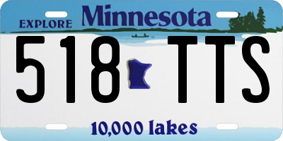 MN license plate 518TTS