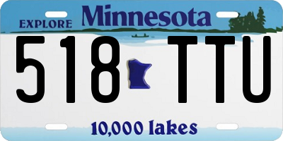 MN license plate 518TTU